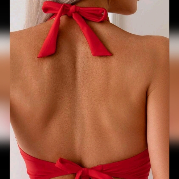 Women's Simple Casual Solid Color One Piece Swimsuit, Daily Wear - Picture 5 of 5